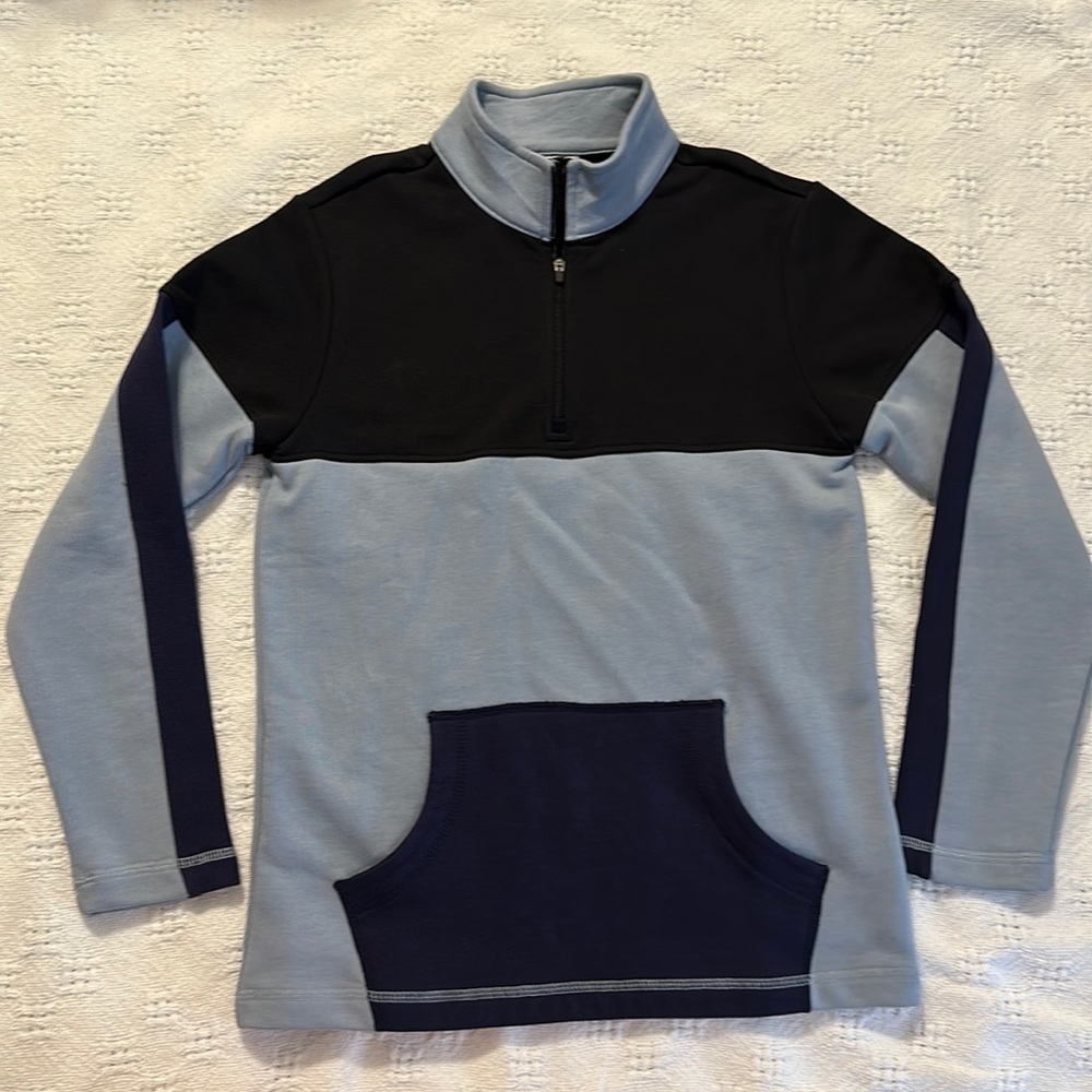 RARE Hanna Andersson Colorblock Zip Sweatshirt - Size 12-14 or 150